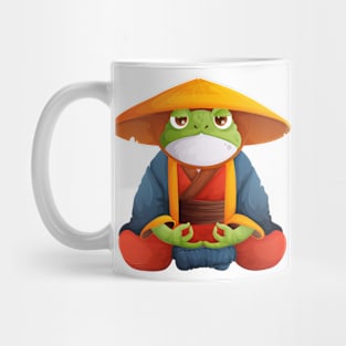 Toad Kung Fu Master in Kimono and Straw Hat Mug